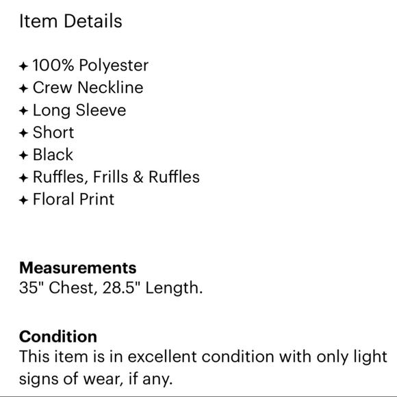 Free People Sheer Long Sleeve Floral Dress Women’s Size 0 Black Pink Yellow - Picture 4 of 4